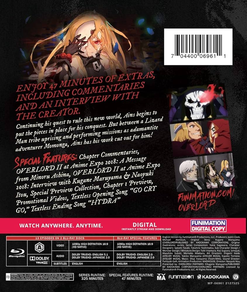 オーバーロード 2 [Blu-ray] Amazon.co.jp: オーバーロードII 2 [Blu-ray] : 日野聡, 原由実
